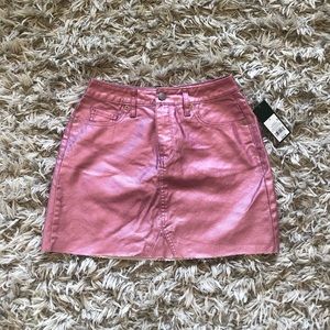 NWT Pink Metallic Skirt